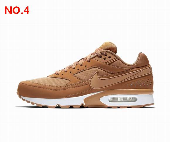 Nike Air Max BW Men's And Women's Shoes  Brown Red Detail;